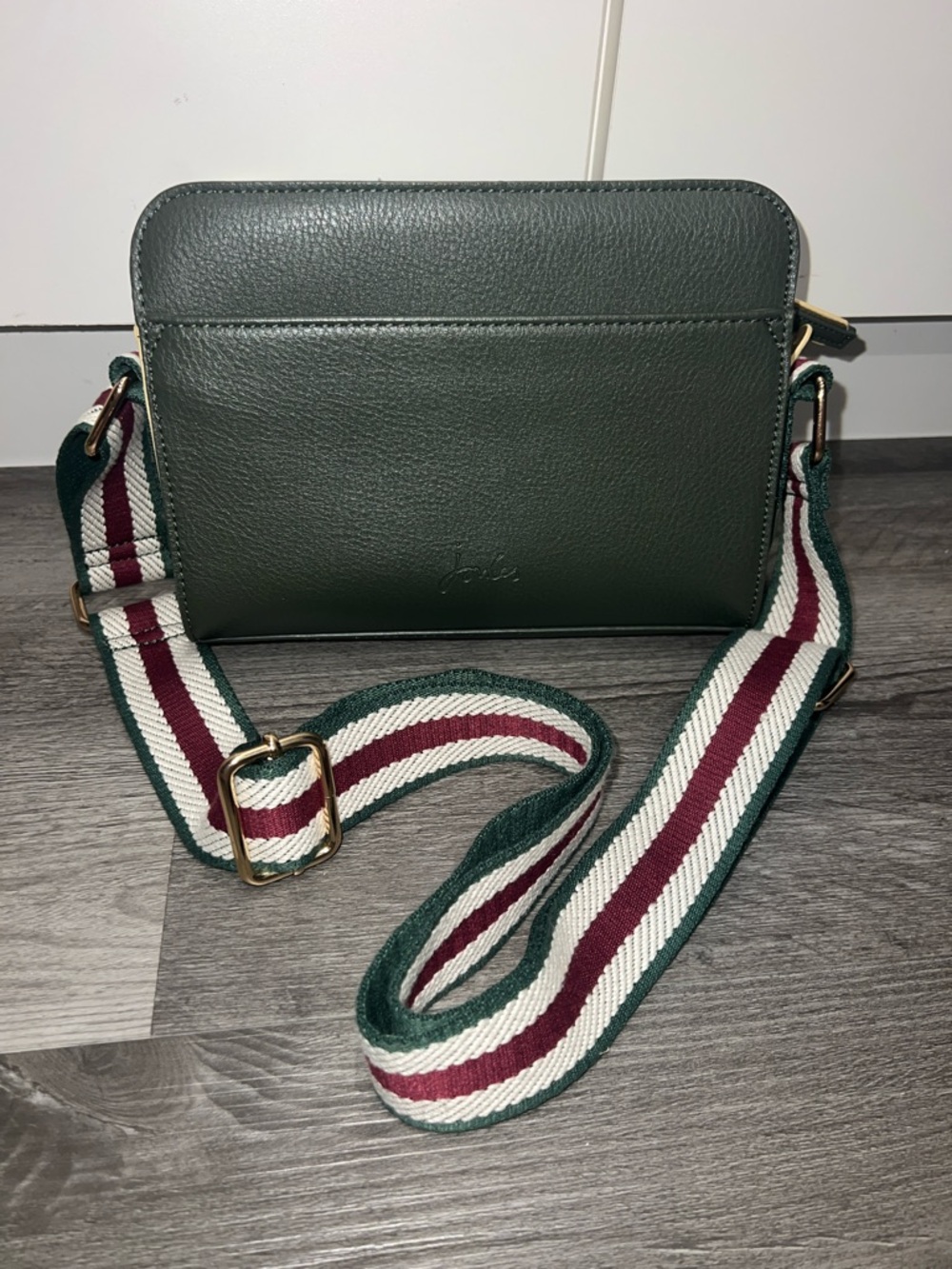Joules Zia Vegan Leather Camera Bag - Khaki Green - Picture 9 of 16